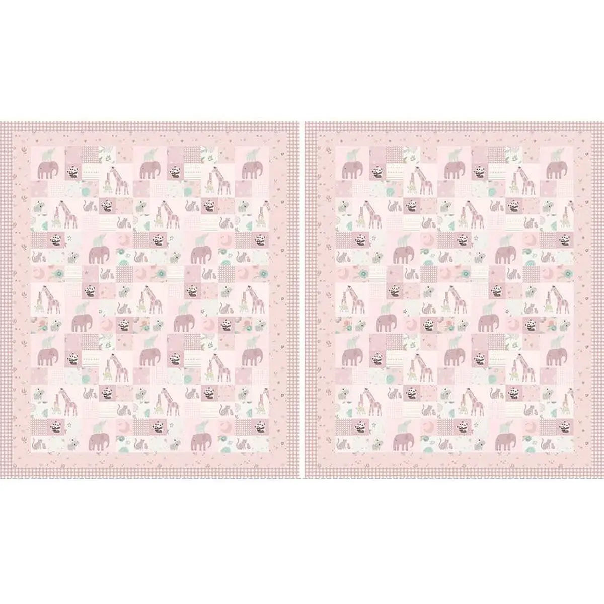 Pink Double Lush Velvet 58/60" Pink Safari Stargazing - Linda's Electric Quilters