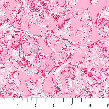 Pink Flourish Good Together Cotton 44"/45" Fabric Per Yard
