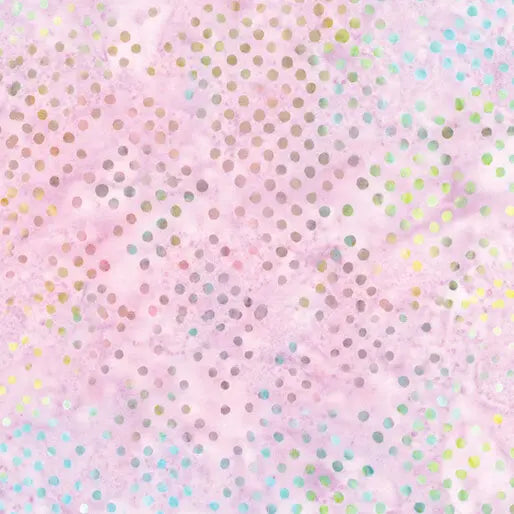 Pink Lilac Diamond Dots Cotton 44"/45" Fabric Per Yard Benartex Inc