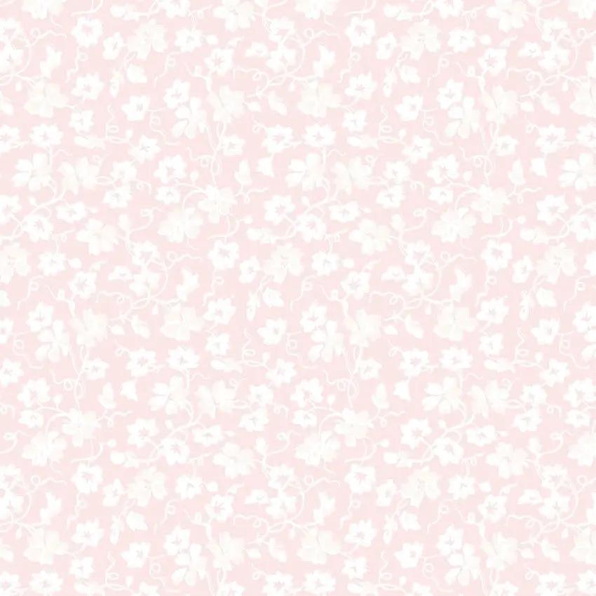 Pink Packed Ditsy La Fleur Flannel Cotton 42"/43" Fabric Per Yard EE Schenck Co