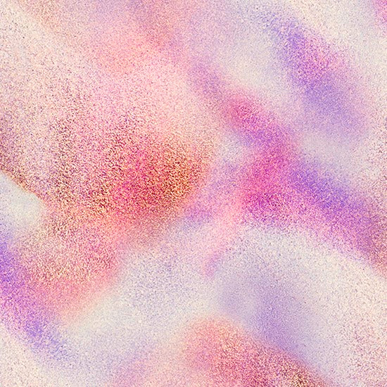 Pink Petal Geode and Ink Cotton 43"/44" Fabric Per Yard