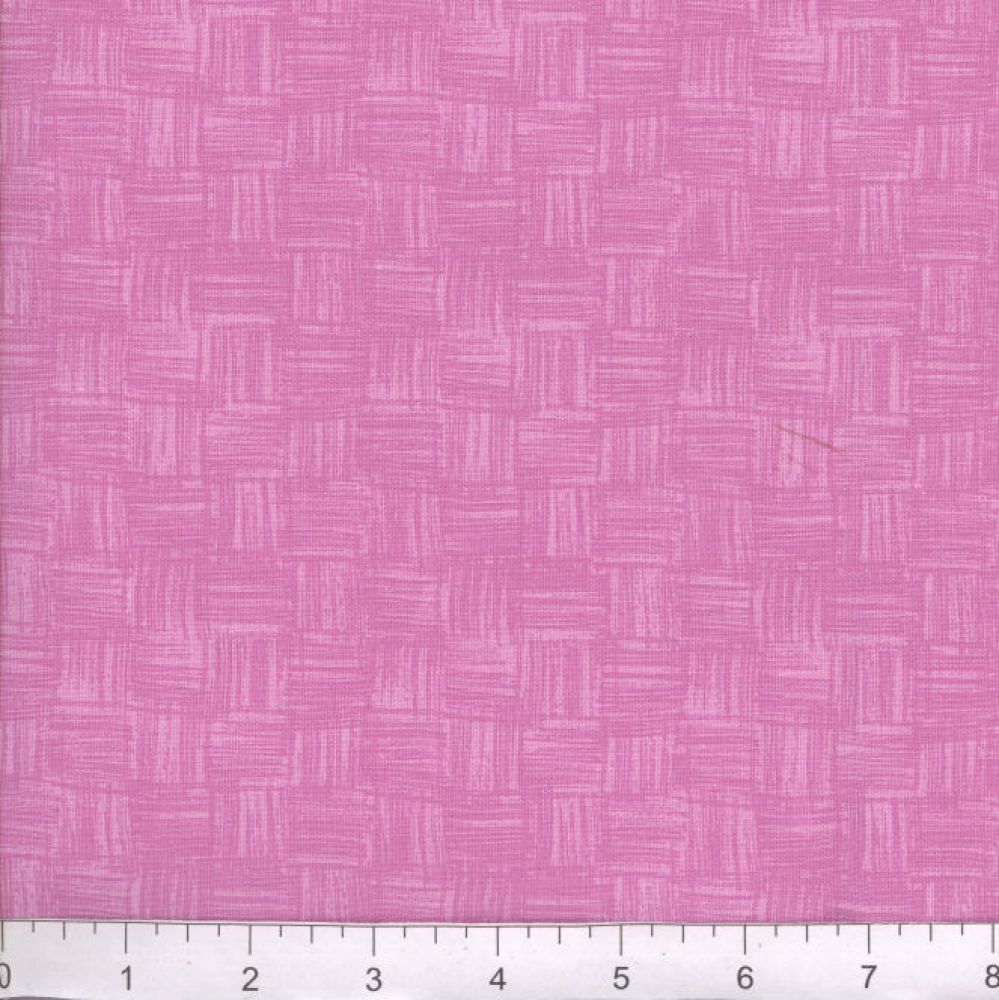 Pink Wicker 45" Wide Cotton Fabric Per Yard