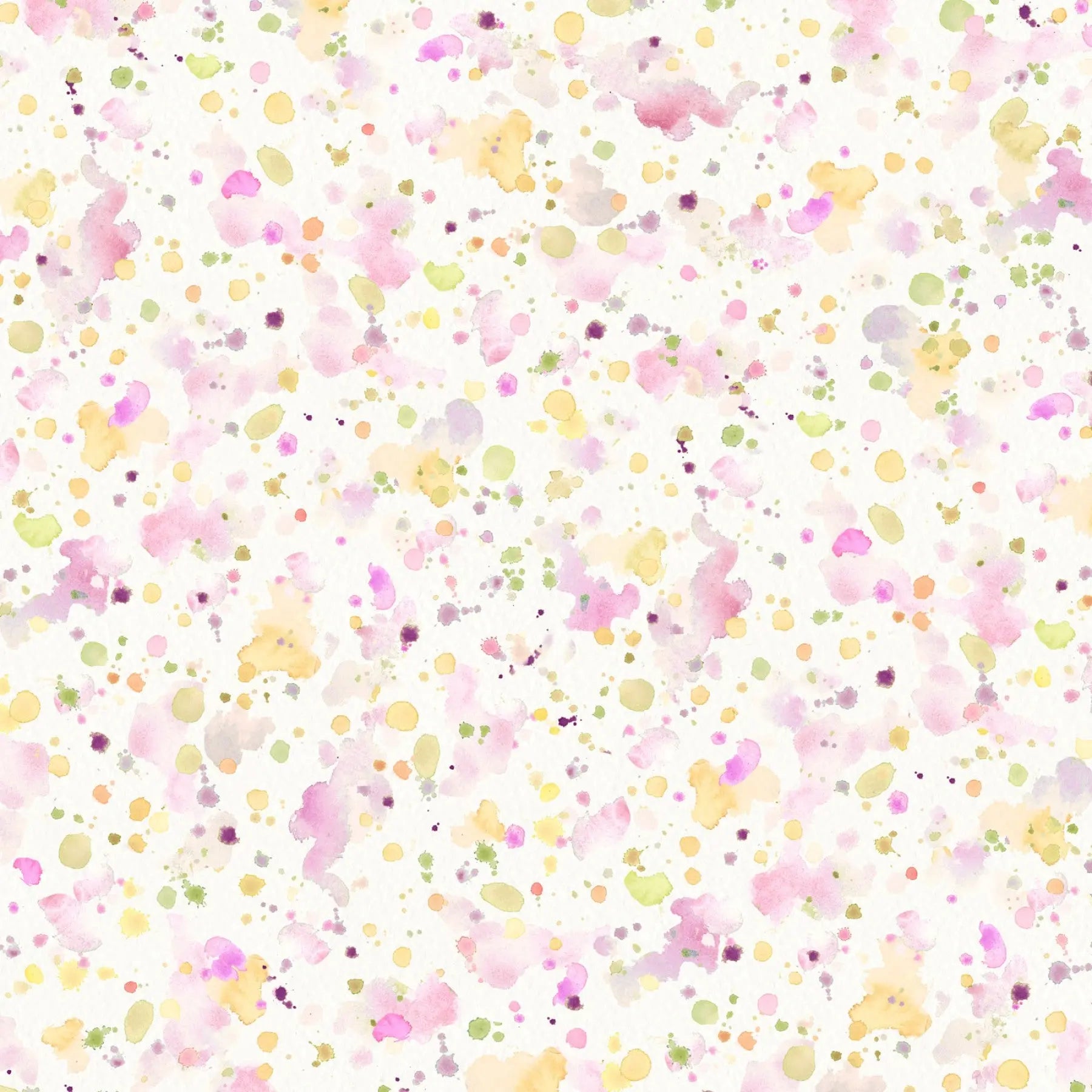 Pink Yellow Paint Splatter Cotton Wideback Fabric per yard - Linda's Electric Quilters
