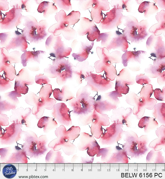 Pink & Purple Floral Butterfly Belle 108" BELW-6156-PC Cotton Wideback Fabric Per Yard