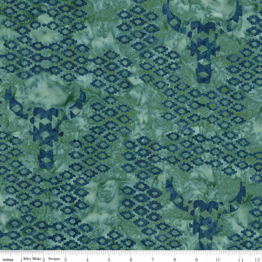 Places You'll Go Western Reflections Batiks Aegean hand-dyed batik quilting fabric by Riley Blake Designs, deep blue cotton batik, sold by the yard