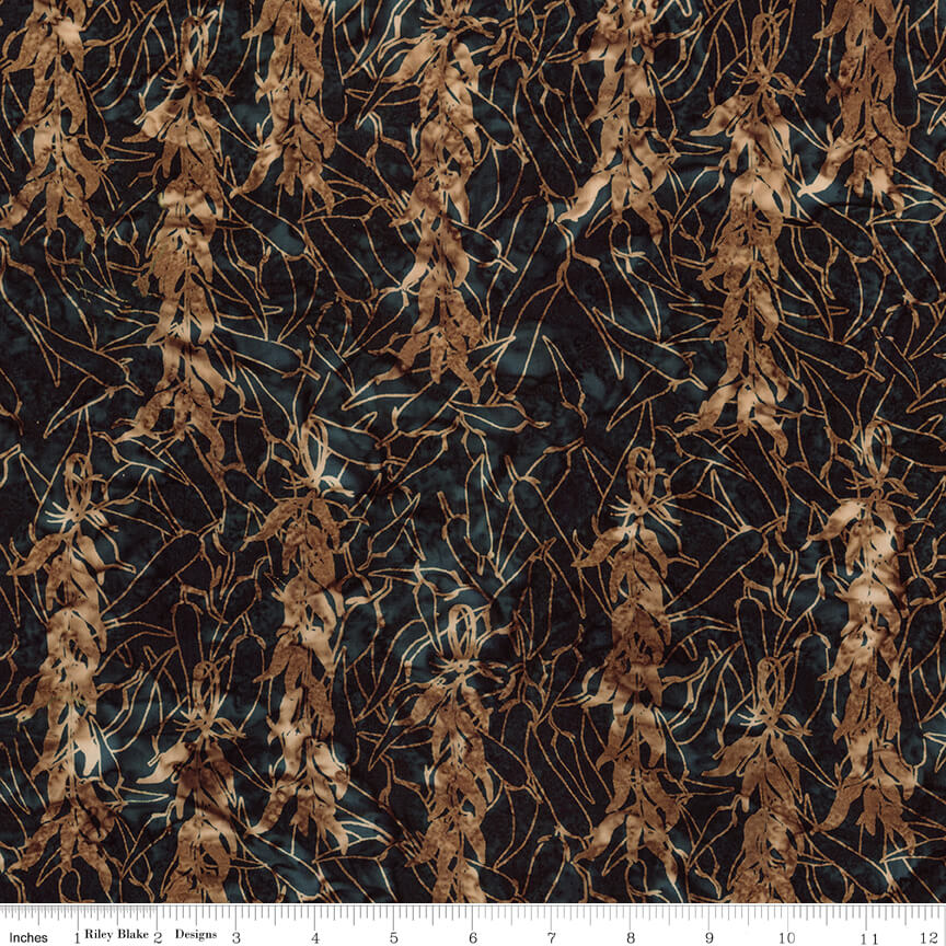 Places You'll Go Western Reflections Batiks Smoky Teal hand-dyed batik quilting fabric by Riley Blake Designs, sold by the yard
