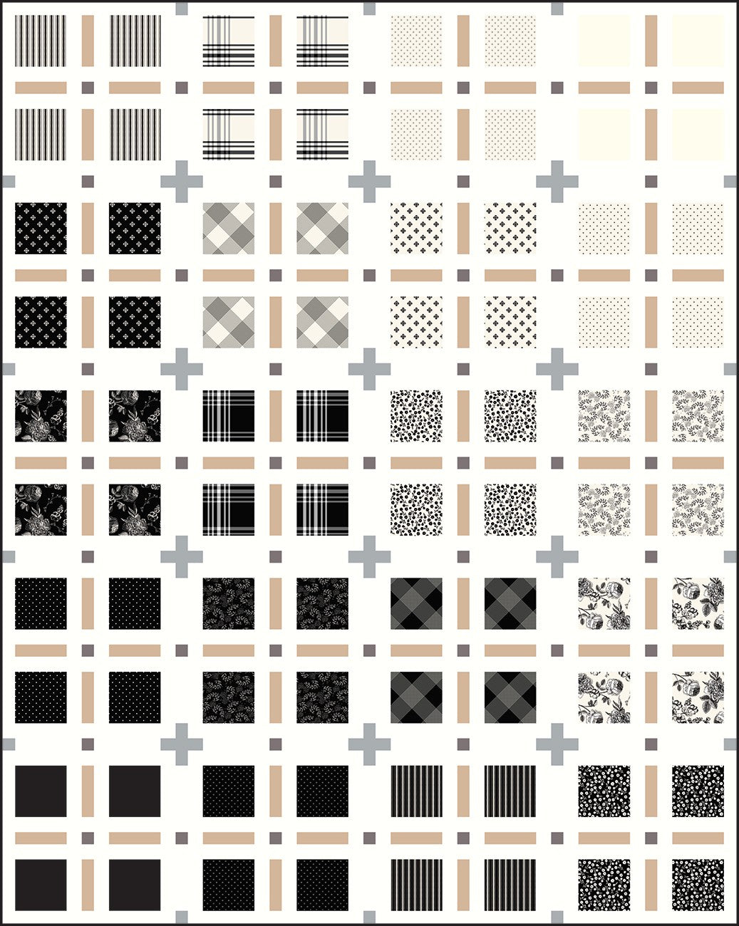 Plaid Plus Quilt Pattern - Linda's Electric Quilters