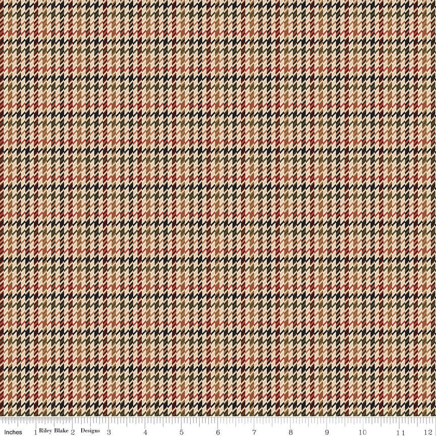 Plaid-Venture Club - Retriever - Brown 44"/45" Fabric Per Yard