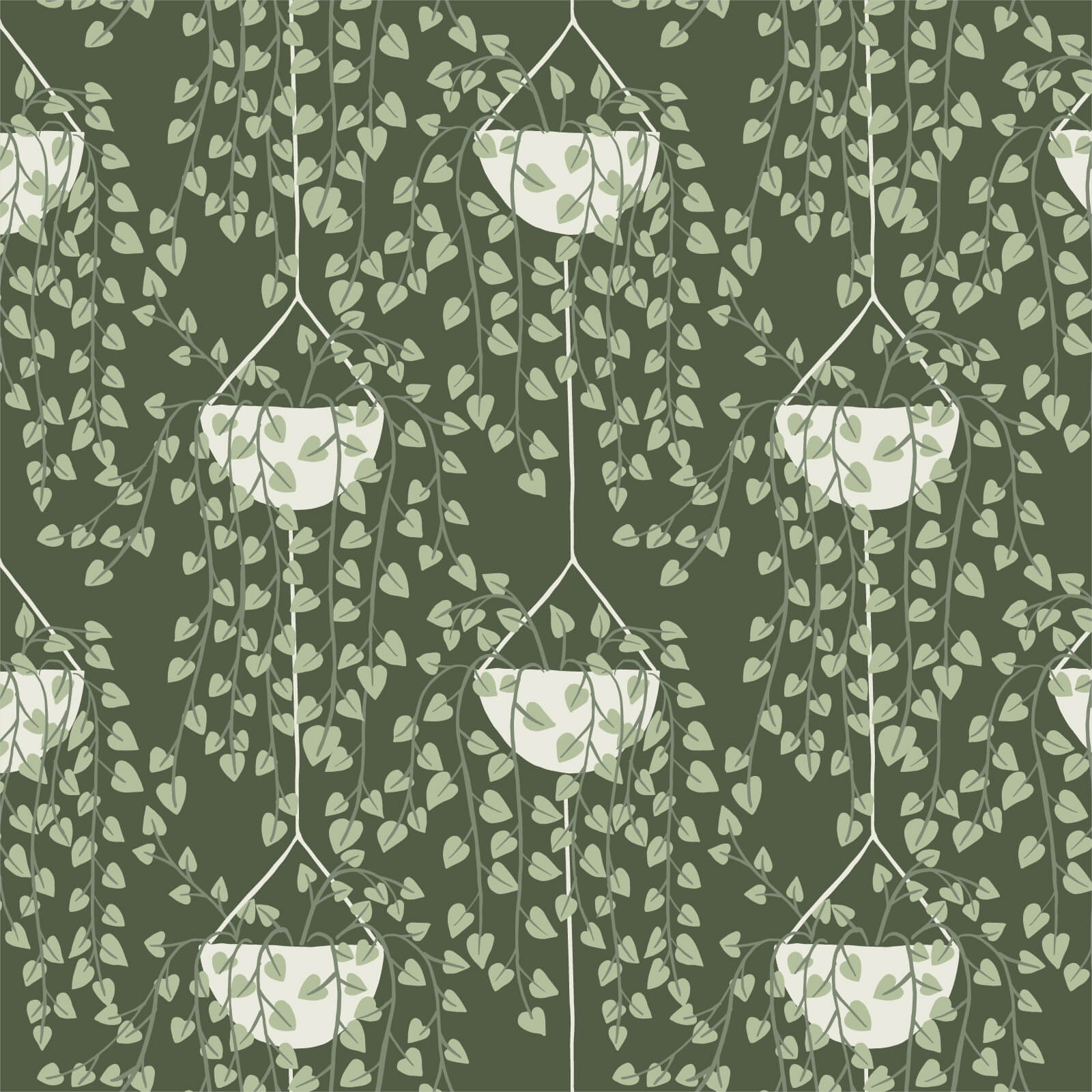Cloud9 Planted overflow houseplants quilting cotton by the yard
