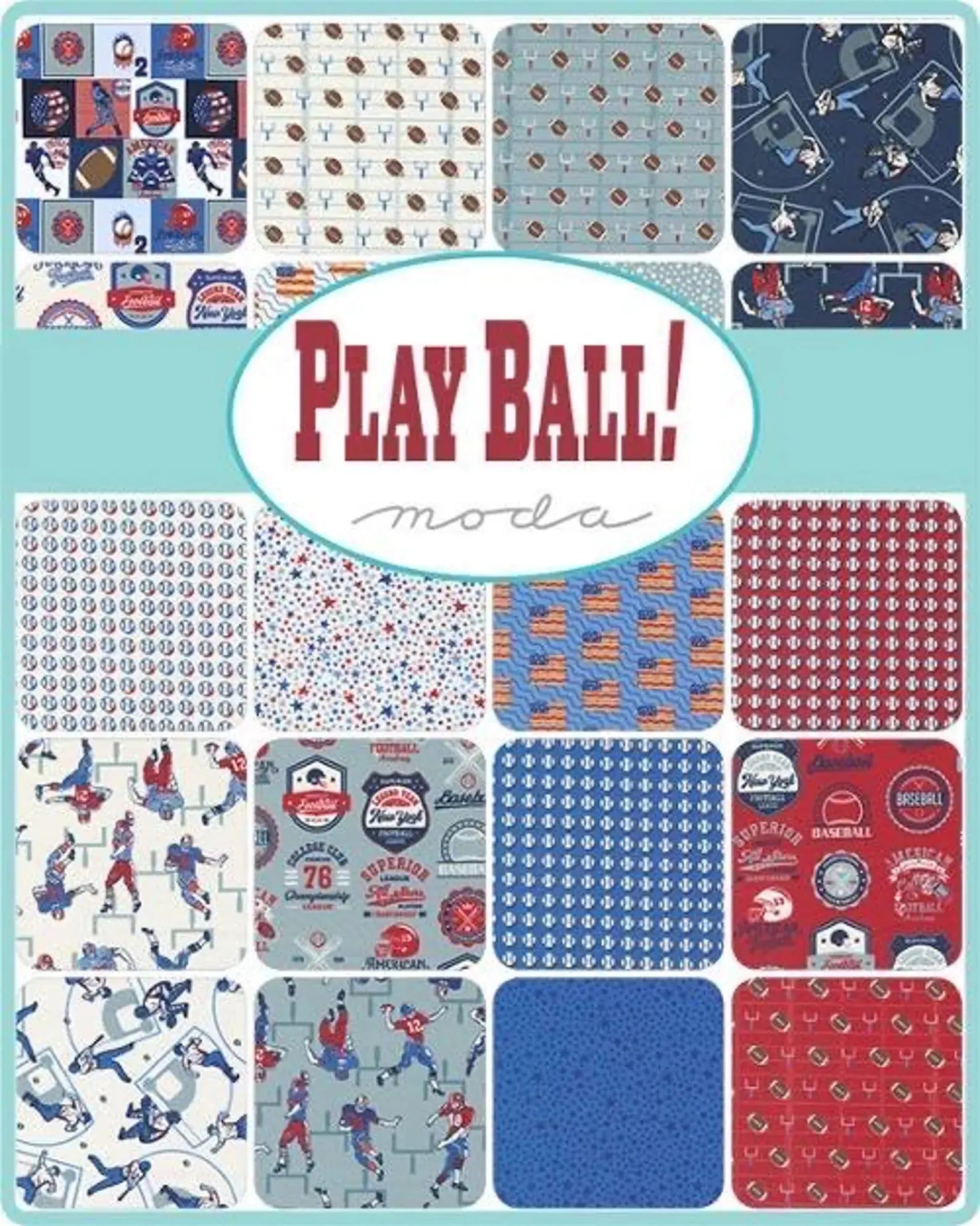 Play Ball Fat Quarter Bundle United Notions