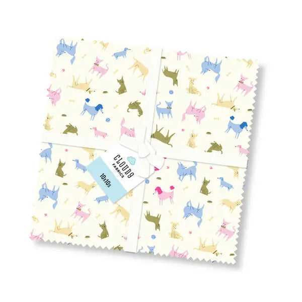Playful Dogs by Cloud9 - 10x10 Layers (42 Squares) The Fabric Company