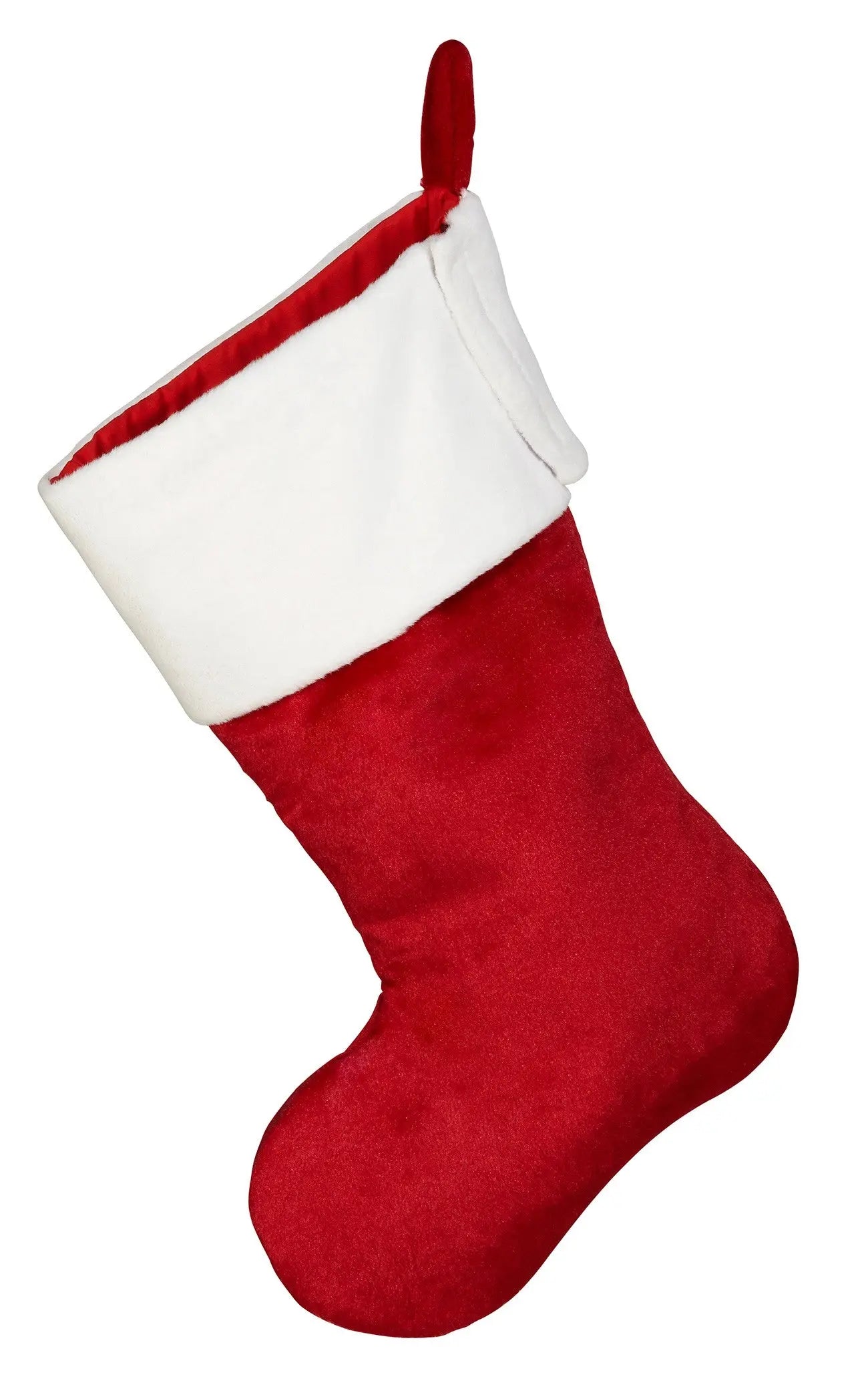 Plush Christmas Stocking Red - Linda's Electric Quilters