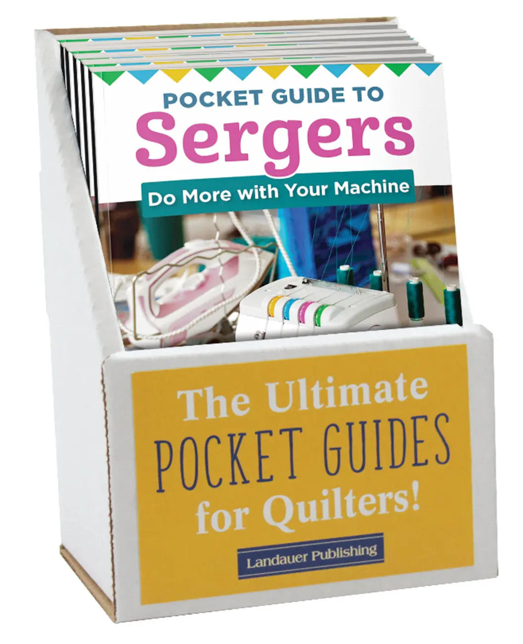 Pocket Guide to Sergers Counter Display 6pc - Linda's Electric Quilters