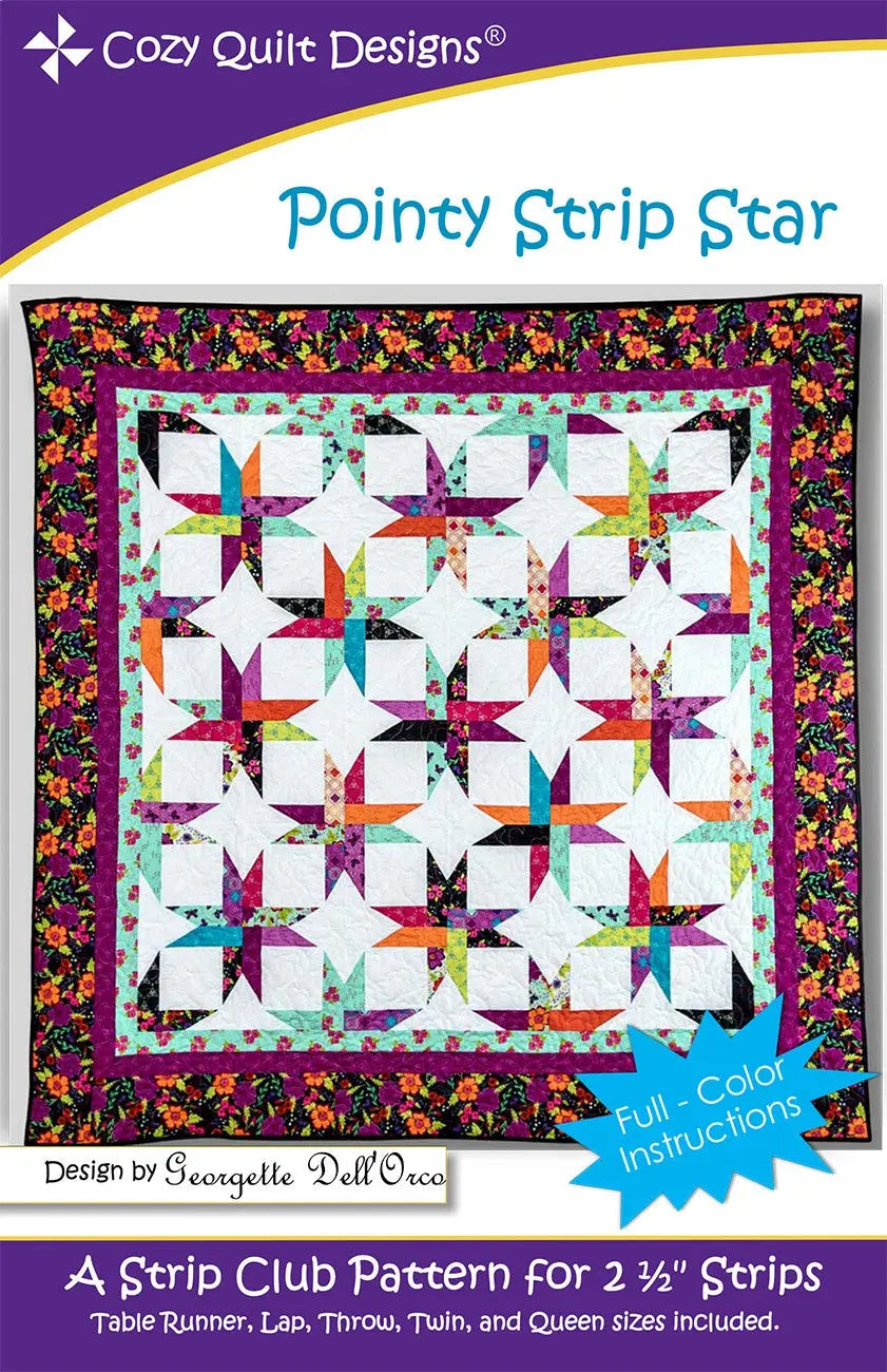 Pointy Strip Star - Linda's Electric Quilters