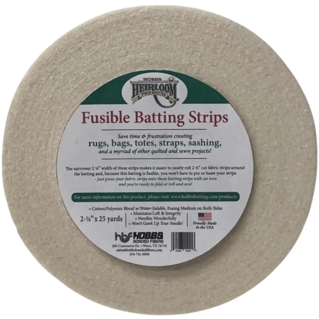Heirloom Premium 80/20 Fusible Cotton/Poly Blend Batting STRIPS - Linda's Electric Quilters
