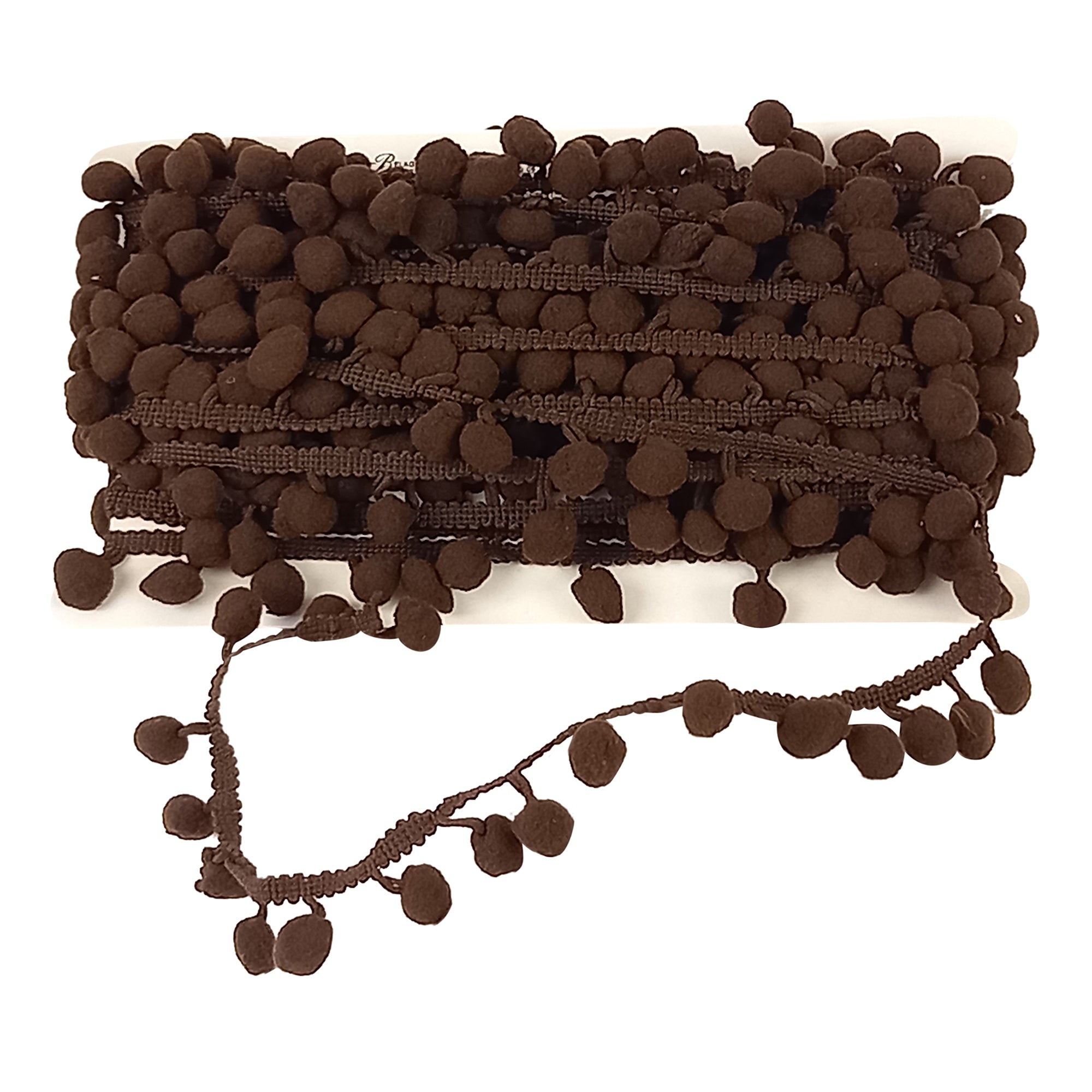 Pom Pom Collection - 5/8" width X 10 Yards in Brown