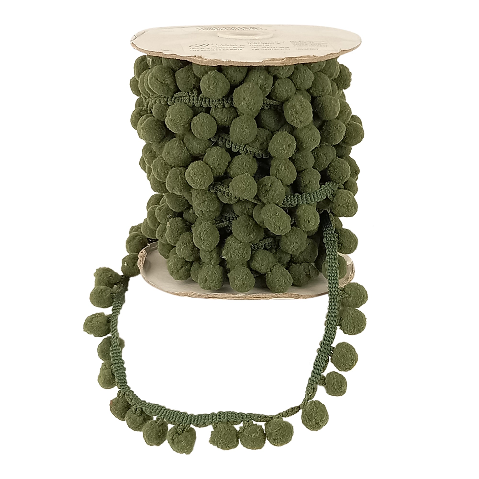 Pom Pom Collection - 5/8" width X 10 Yards in Hunter Green