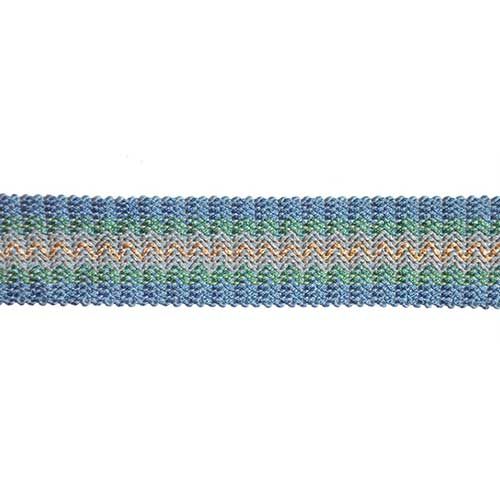 Pompeii Collection - 1 1/2" width BRAID (25 Yard Roll) - BR-7094-03/28 Light Blue and Beige