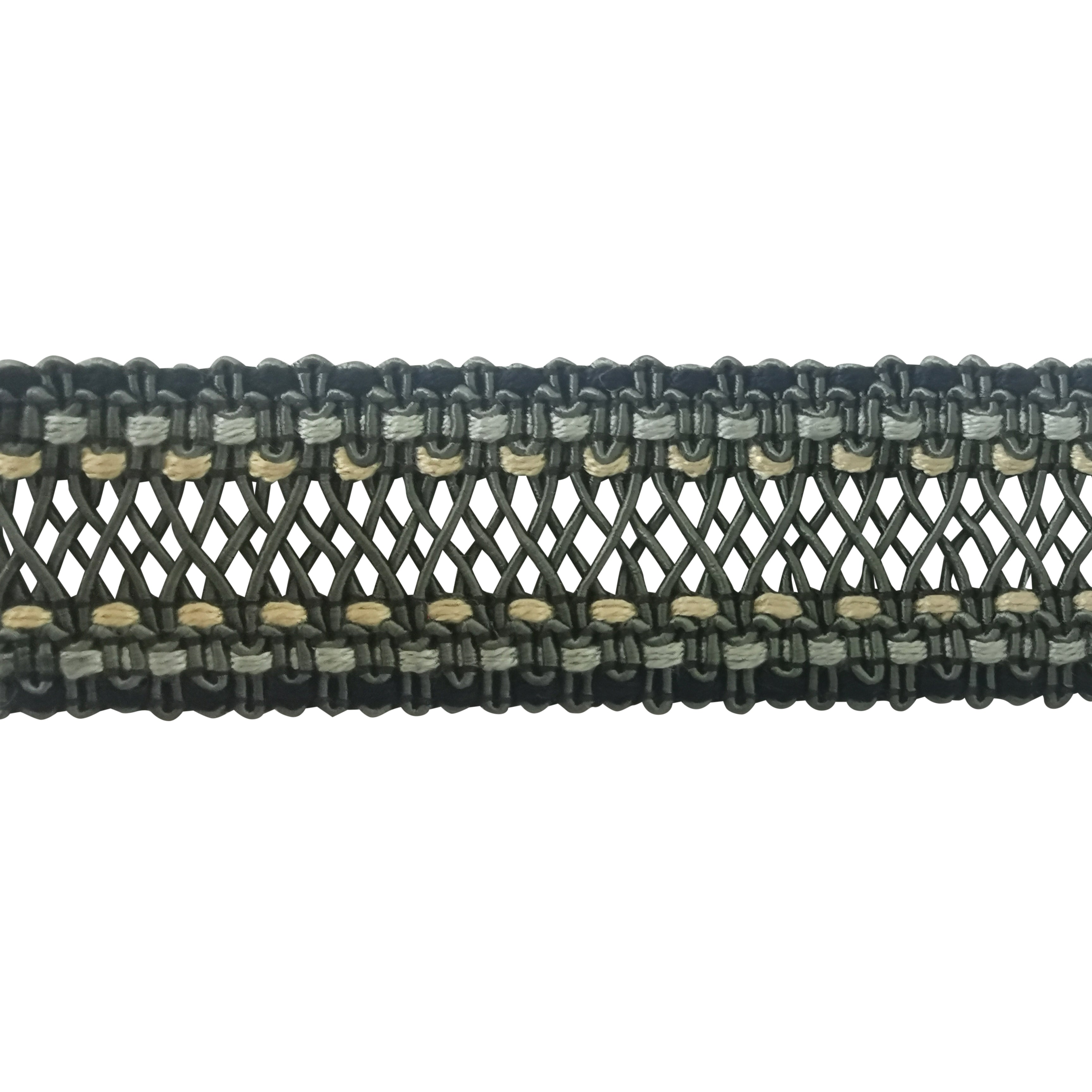 Pompeii Collection - 1" width BRAID (25 Yard Roll) - BR-7095-02/49 Grey and Brown