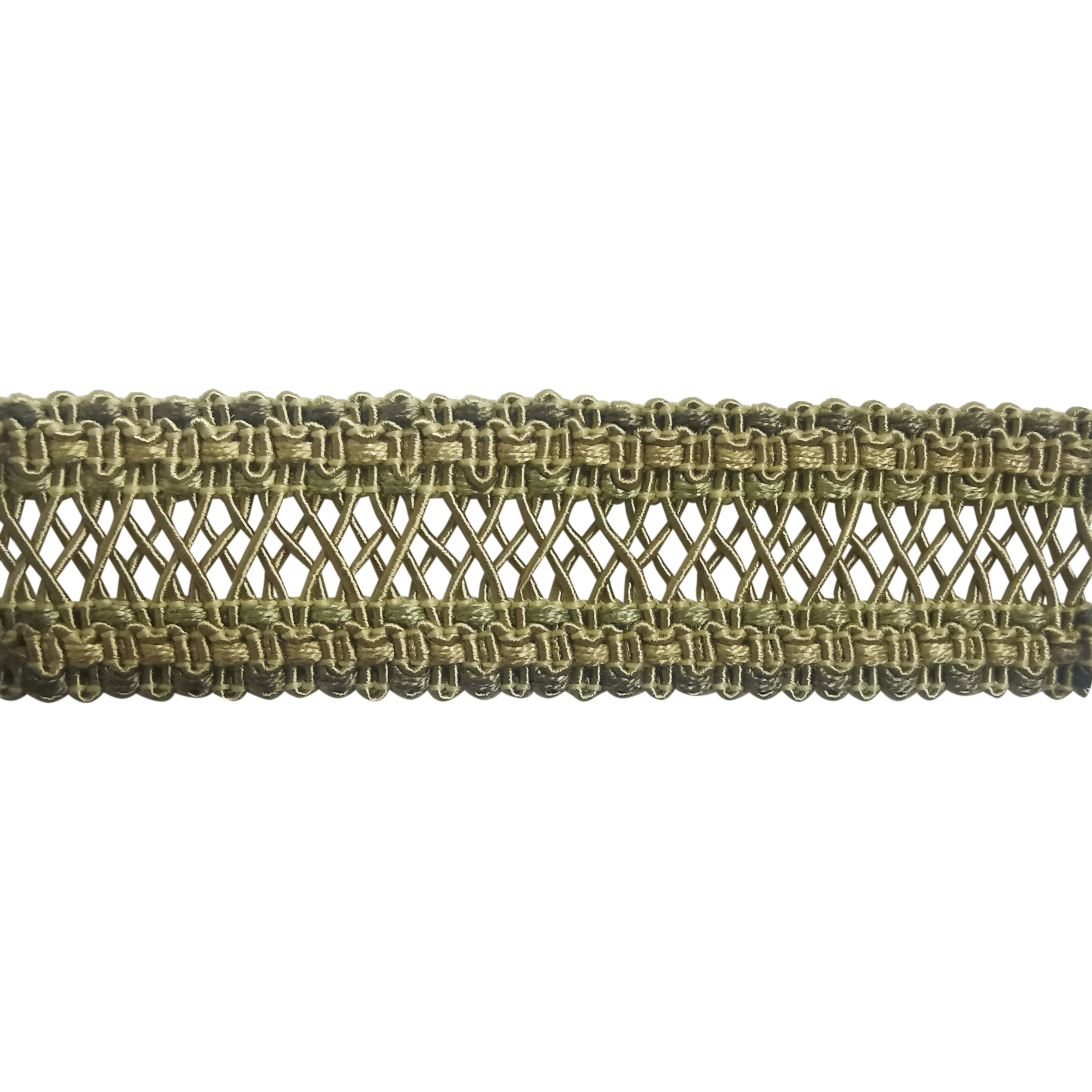 Pompeii Collection - 1" width BRAID (25 Yard Roll) - BR-7095-83/10 Mocha and Brown