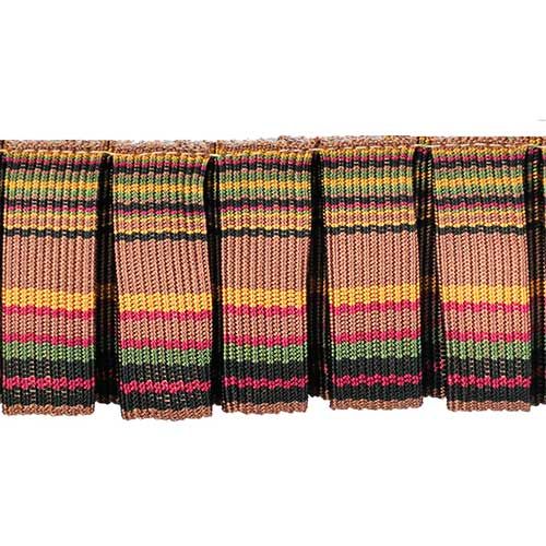 Pompeii Collection - 2" Width PLEATED TRIM (25 Yard Roll) - BF-1398-38/17 Rust and Gold