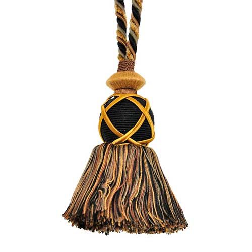 Pompeii Collection - 4" Length KEY TASSEL - BT-5066-02/16 Black and Sable
