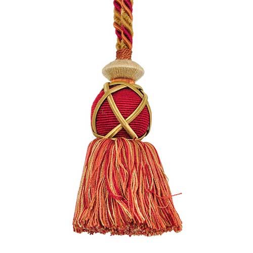 Pompeii Collection - 4" Length KEY TASSEL - BT-5066-88/17 Gold and Rust