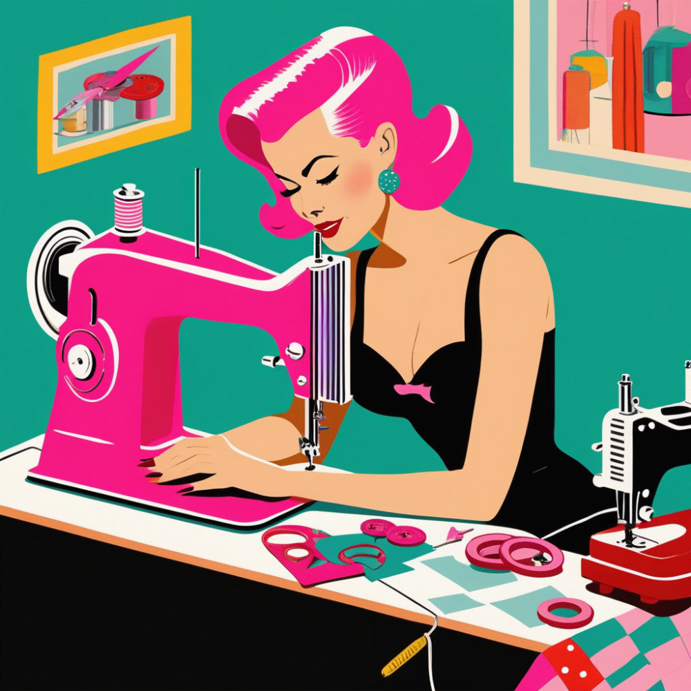 Pop Art Sewing Fabric Panel 18 QuiltingFabricPanels