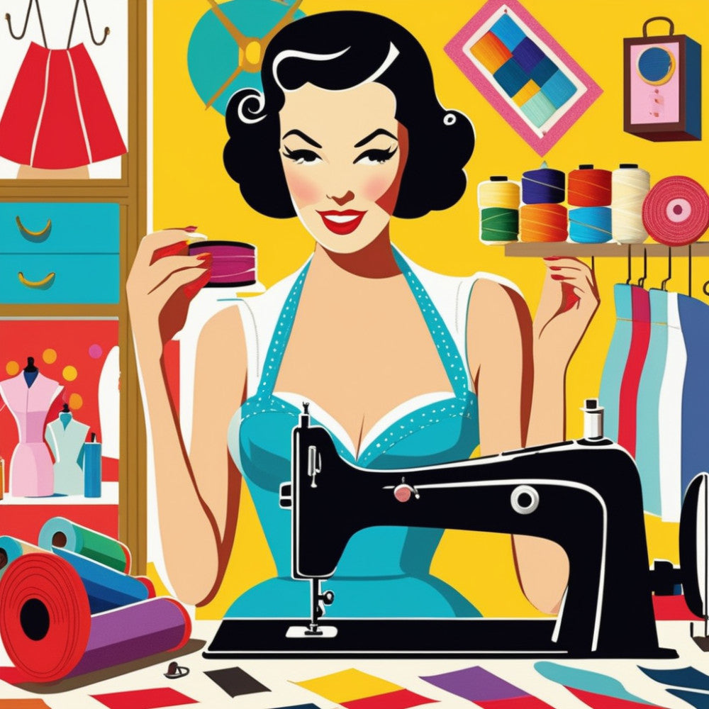Pop Art Sewing Fabric Panel 73 QuiltingFabricPanels