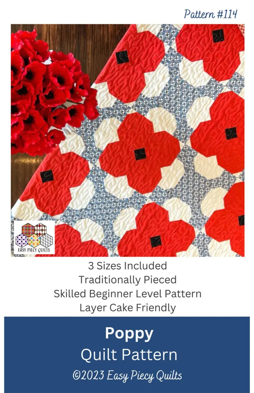 Poppy Quilt Pattern - Linda's Electric Quilters
