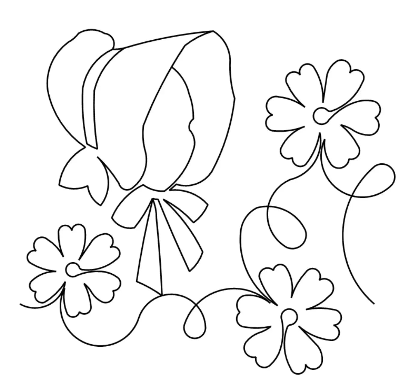 Prairie Bonnet E2E - Linda's Electric Quilters