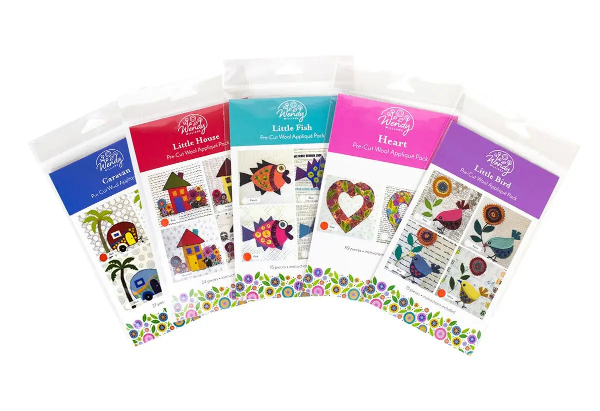 Pre-cut wool kits by Wendy Williams WonderFil USA