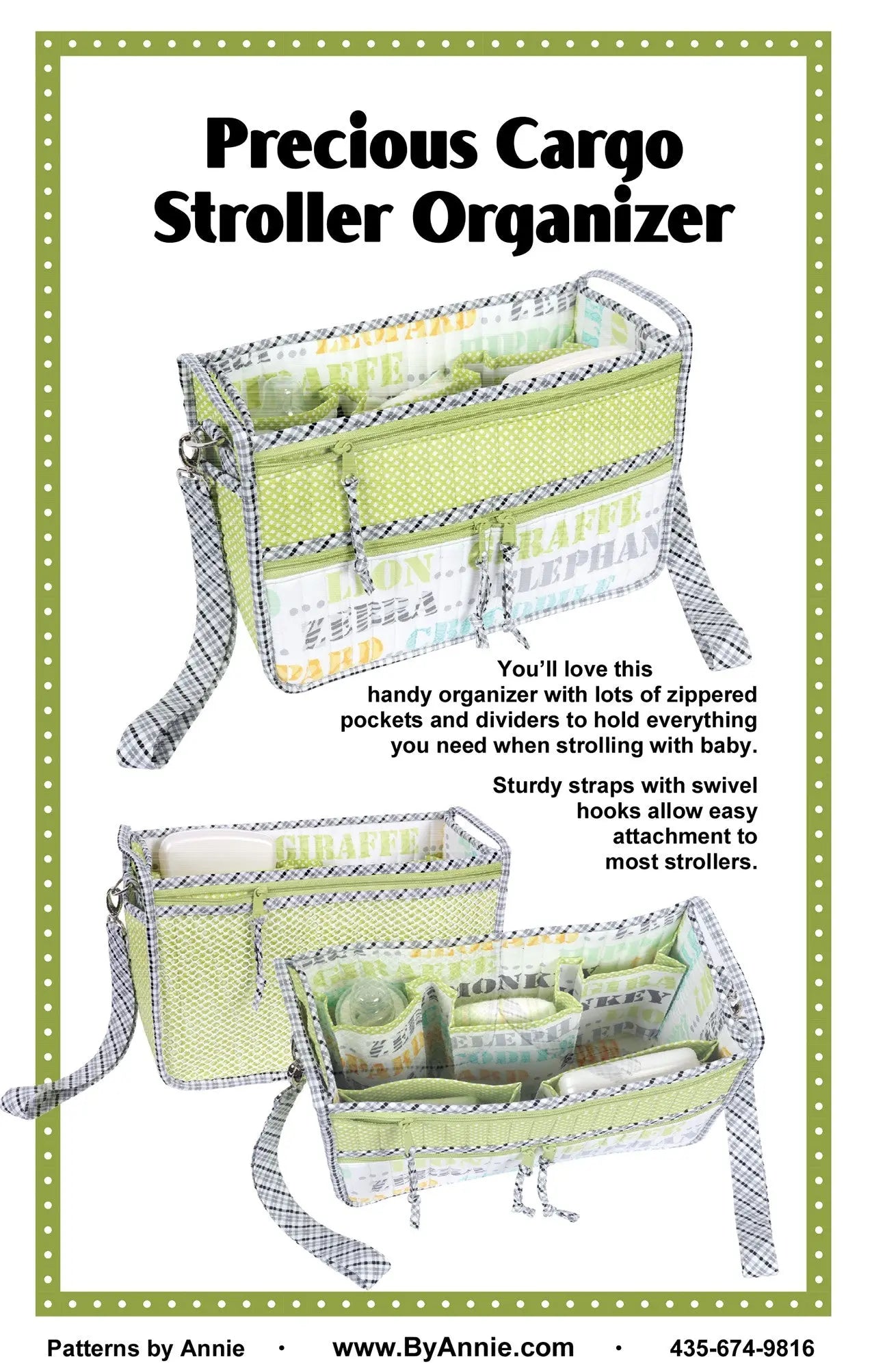 Precious Cargo Stroller Organizer - Linda's Electric Quilters