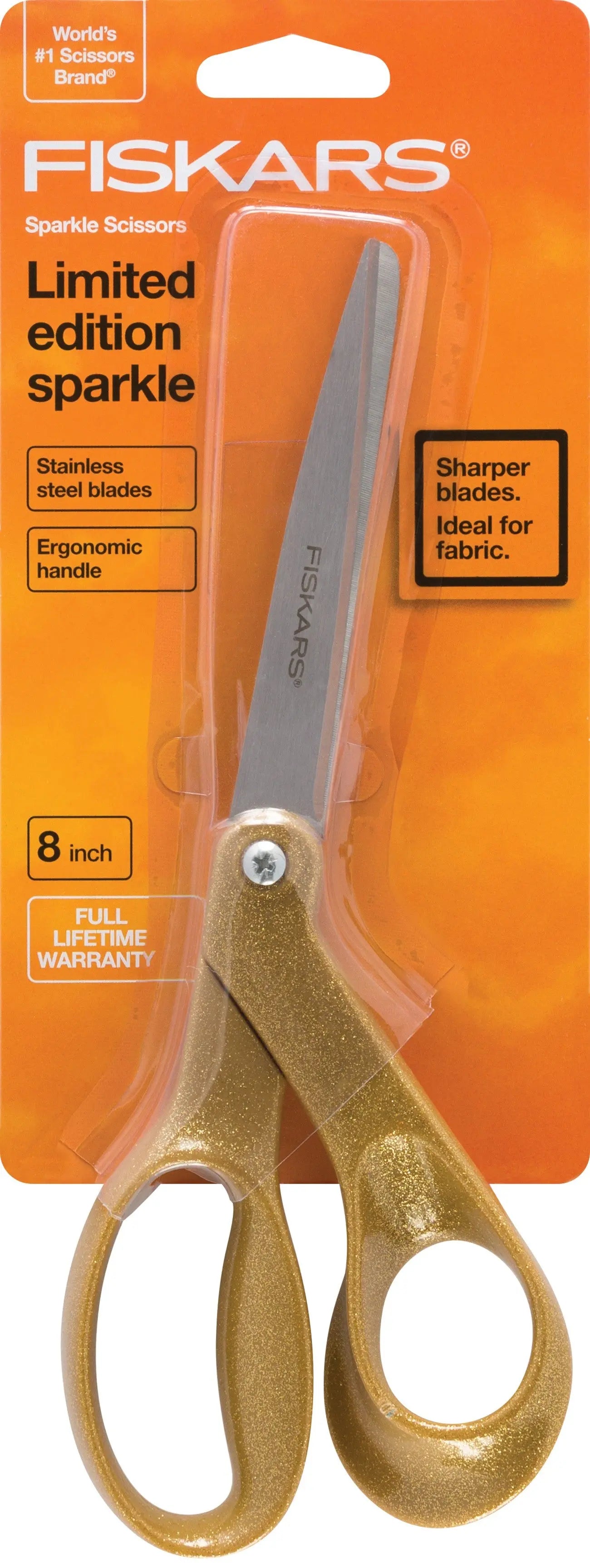 Premier 8in Bent Sparkle Scissors Gold