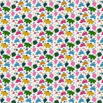 Press Play Flowers 43"/44" Fabric Per Yard PBS Fabrics