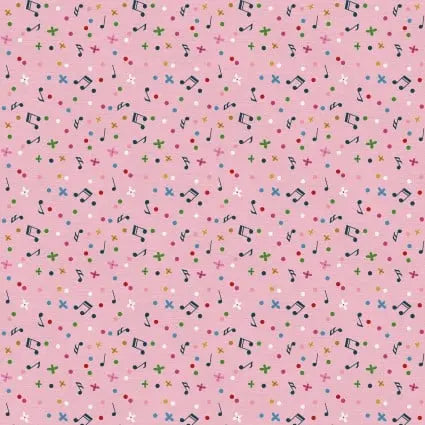 Press Play Music Notes 43"/44" Fabric Per Yard PBS Fabrics
