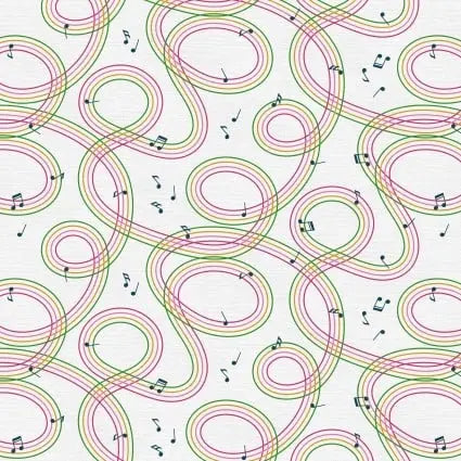 Press Play Treble Clef 43"/44" Fabric Per Yard PBS Fabrics