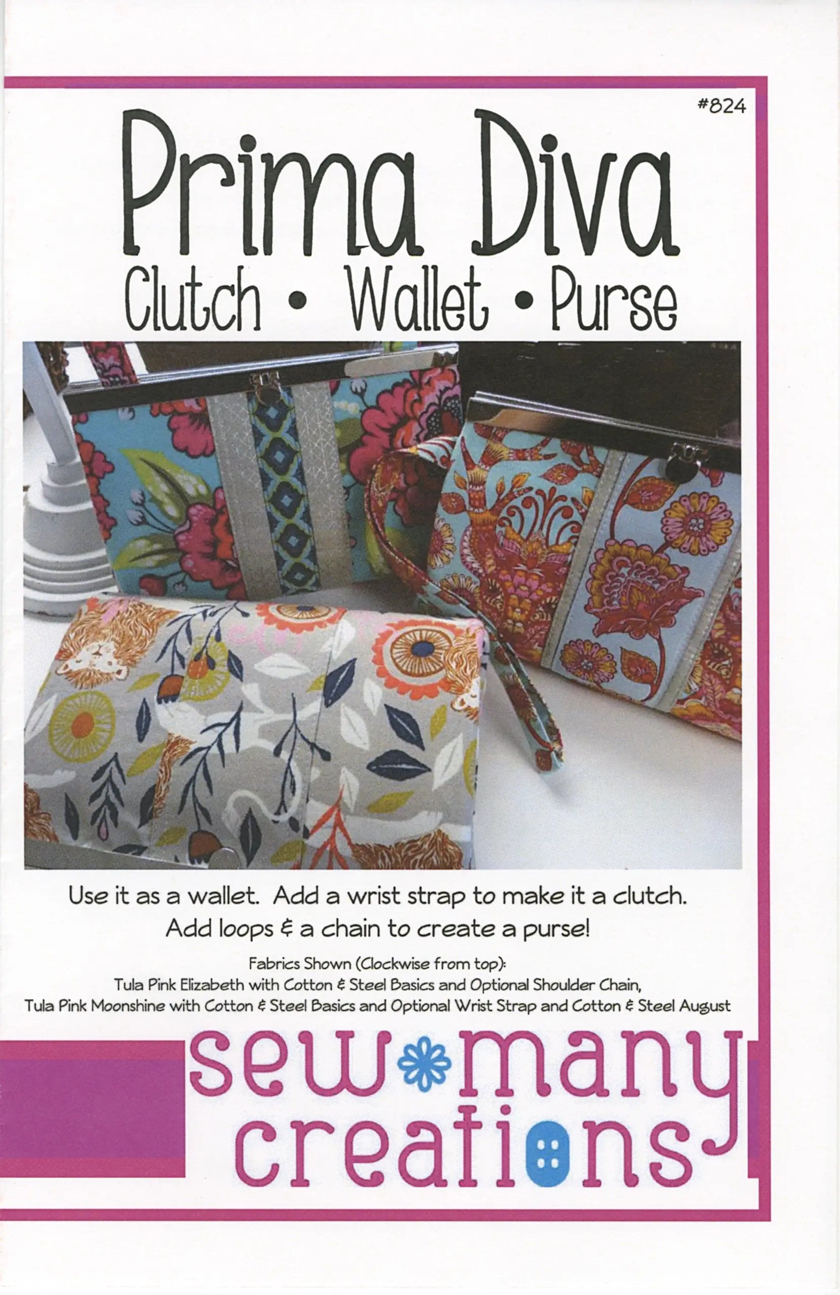 Prima Diva Clutch Wallet - Linda's Electric Quilters