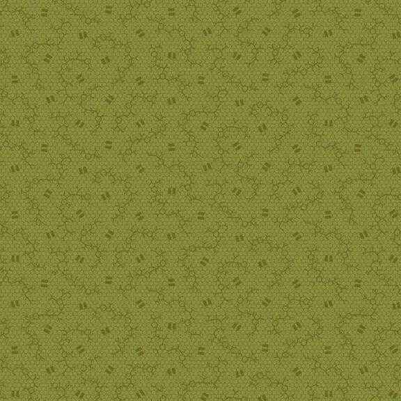 Primrose Prints - Equal Roots - Green 44" / 45" Fabric Per Yard The Fabric Company