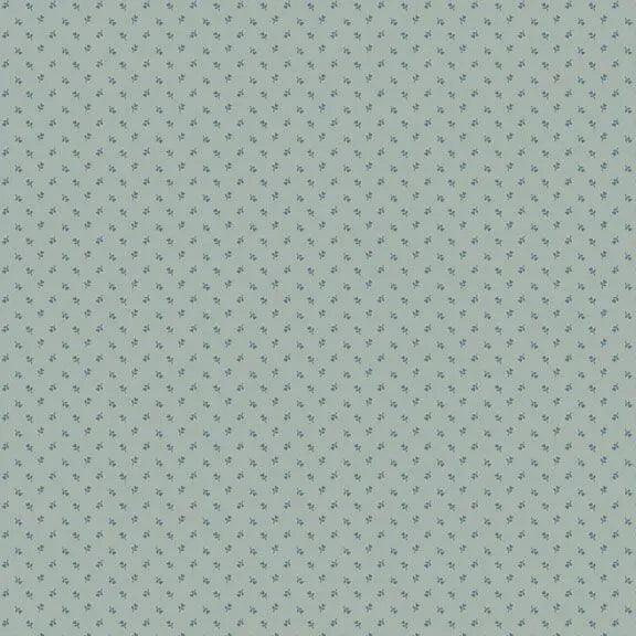 Primrose Prints - Tiny Tulip - Sky 44" / 45" Fabric Per Yard The Fabric Company