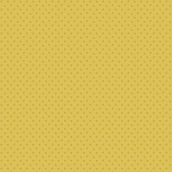 Primrose Prints - Tiny Tulip - Yellow 44" / 45" Fabric Per Yard