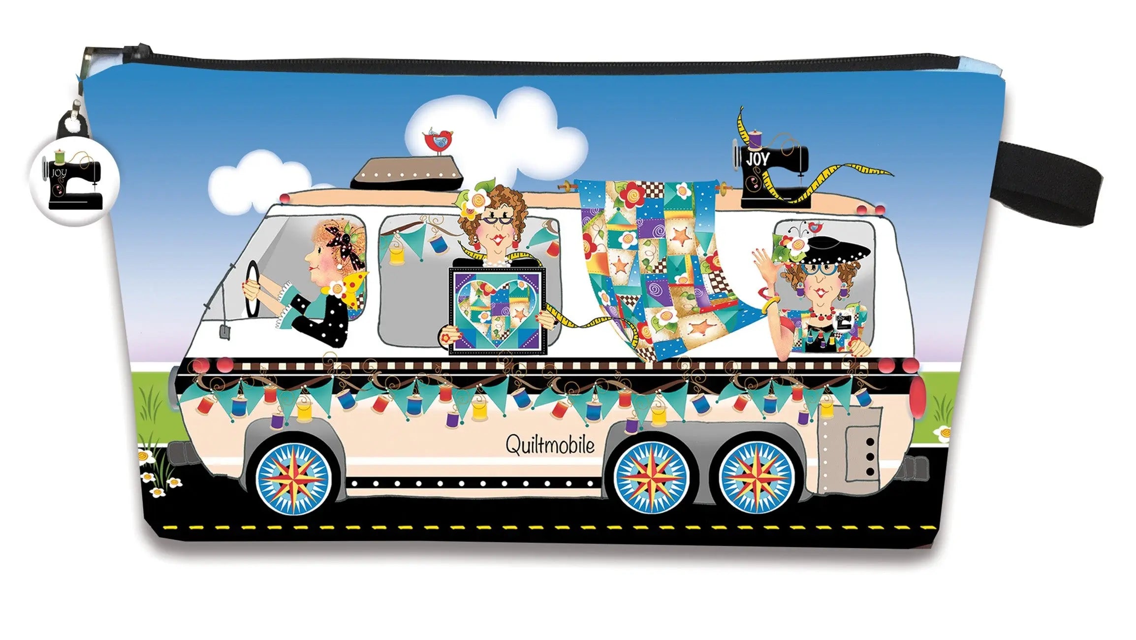 Printed Pouch Quiltmobile - Linda's Electric Quilters