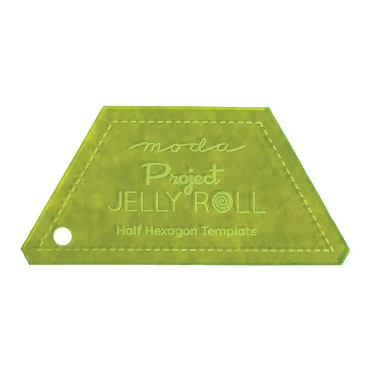 Project Jelly Roll Half Hexi Template - Linda's Electric Quilters