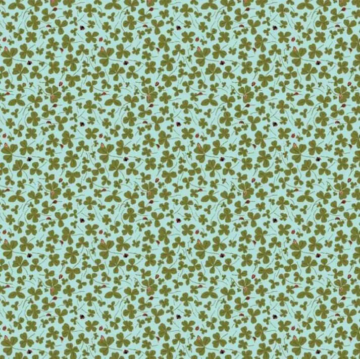 Promise Me - Lucky Me - Blue 44" / 45" Fabric Per Yard The Fabric Company