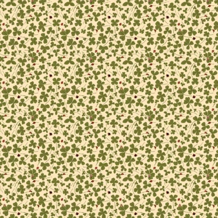Promise Me Lucky Me quilting fabric in yellow by Poppie Cotton, soft floral print on yellow cotton, sold by the yard