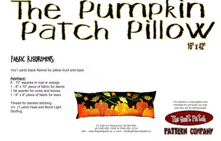 Pumpkin Patch Pillow Pattern