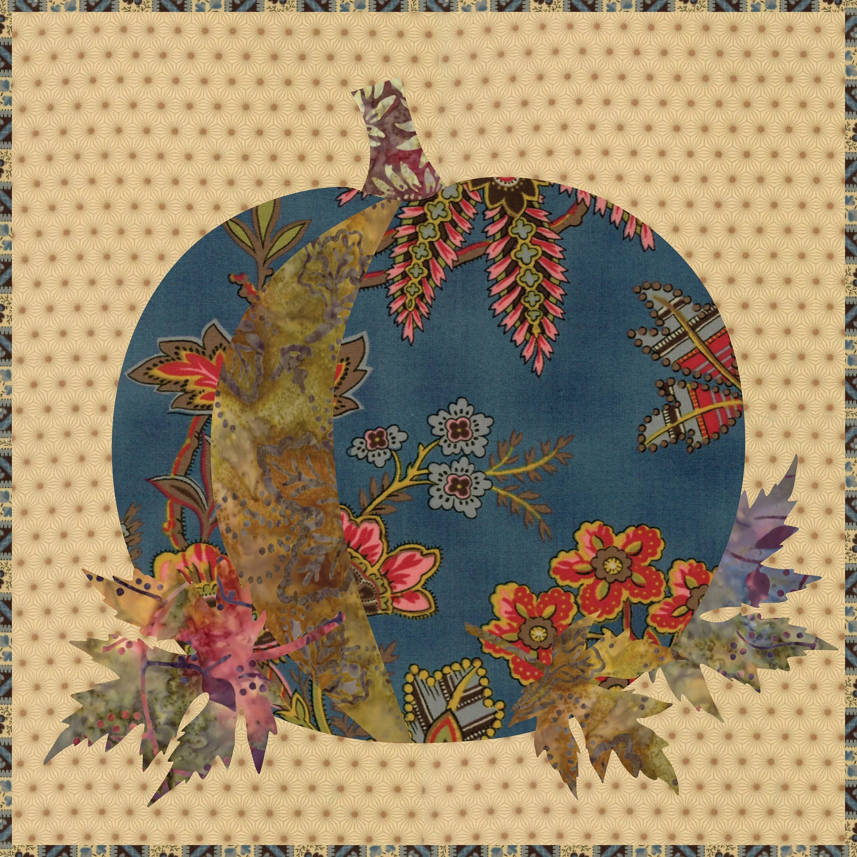 Pumpkin Pillow - Linda's Electric Quilters