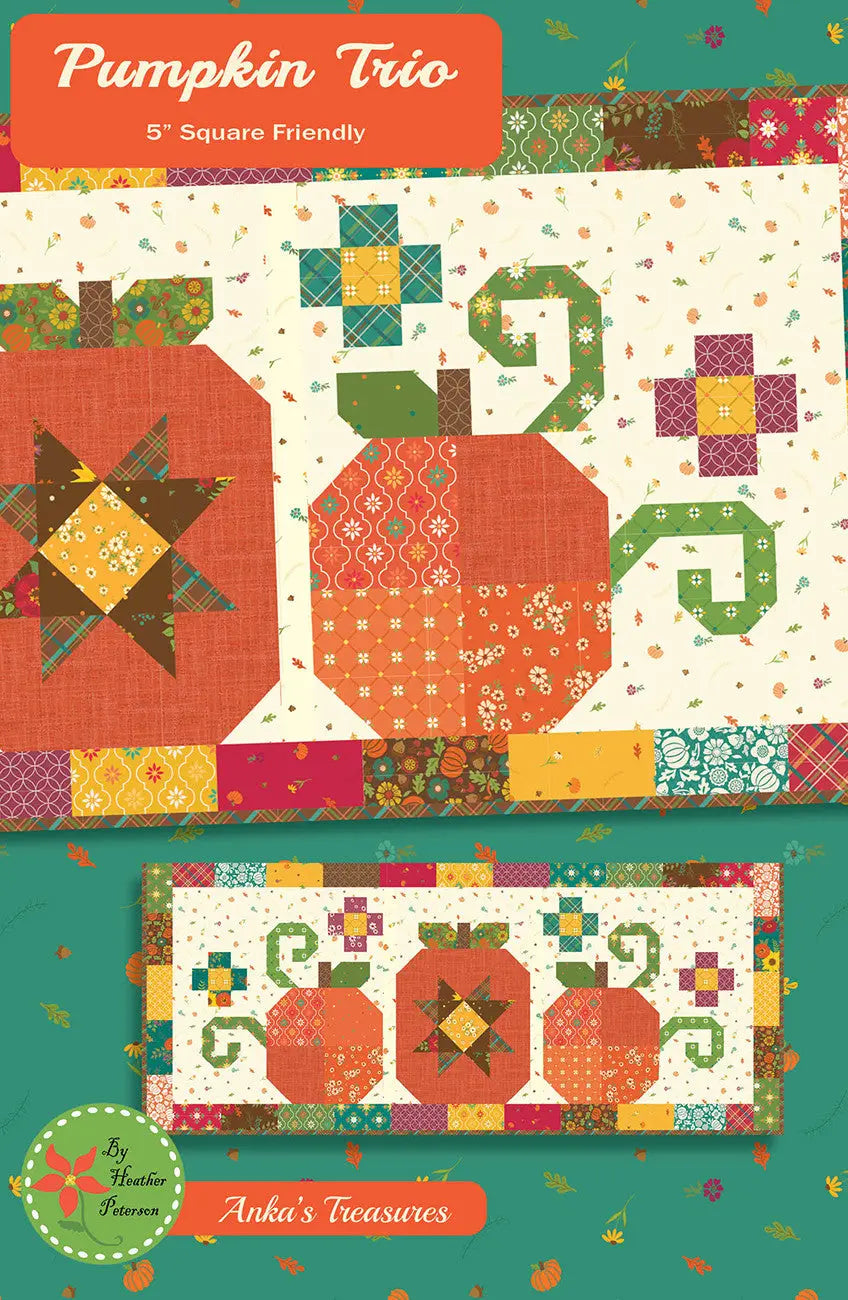 Pumpkin Trio - Linda's Electric Quilters