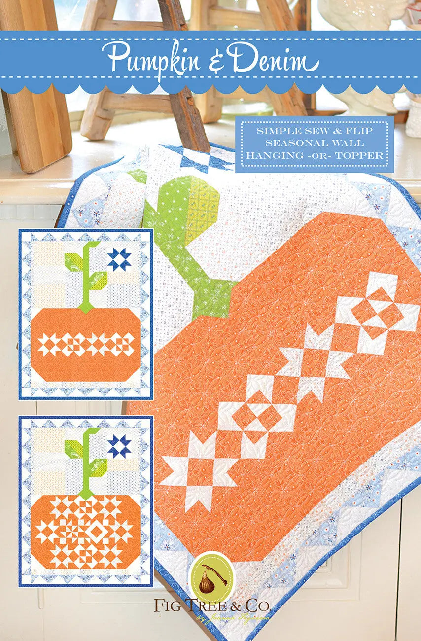 Pumpkin & Denim - Linda's Electric Quilters