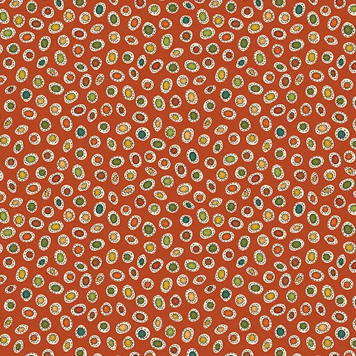 Pumpkin and Spice - Spice Dot - Red 44" / 45" Fabric Per Yard The Fabric Company